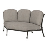 Grand Terrace Three-Back Corner Chair with Sunbrella Cushions