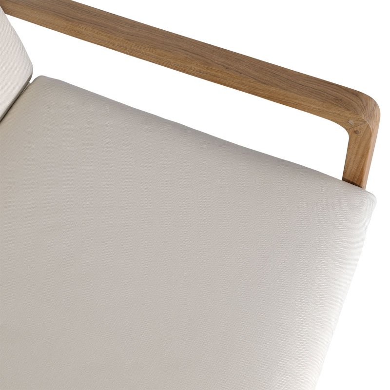 Chaise d'appoint rembourrée en oléfine Moretti, ivoire