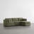 Winfree 112.6" W 4-Piece Modular Sectional with Storage Ottoman -497489519