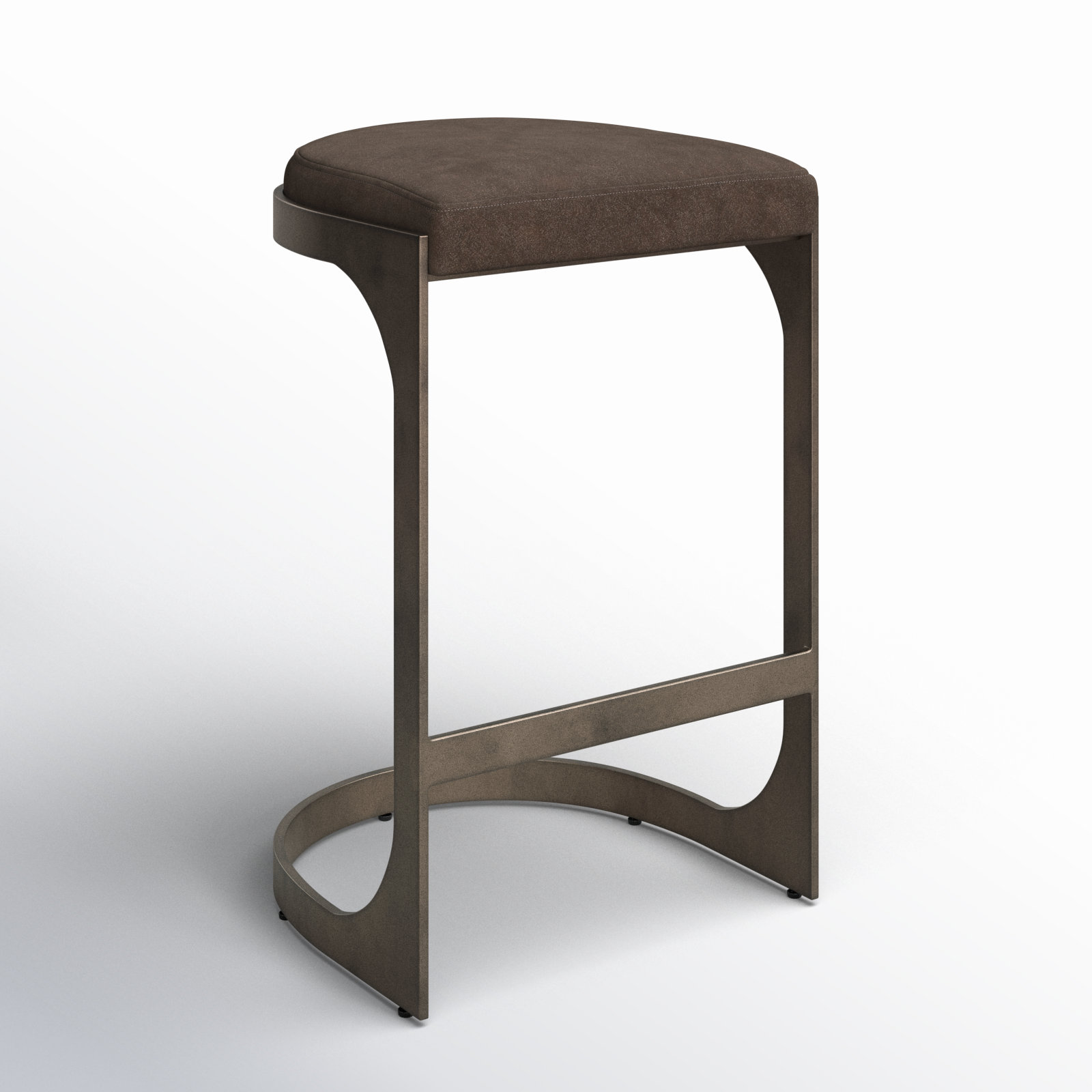Bellesa Counter & Bar Stool, Bar Stool (28” Seat Height), Dark Brown