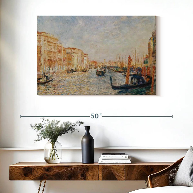 Lilie Grand Canal Venice 1881, 26" H x 39" W