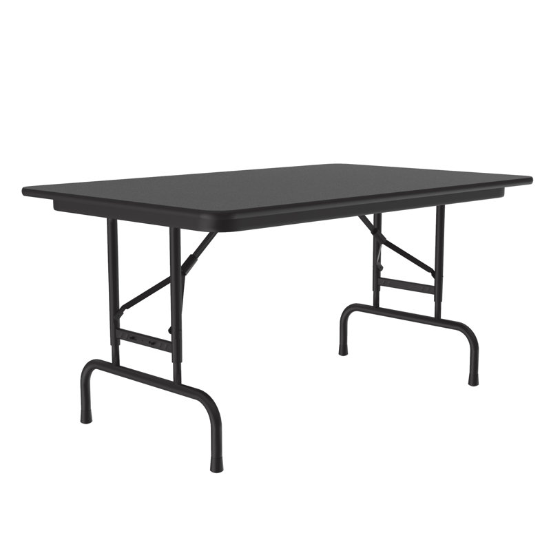 Table pliante réglable 48 po, Granite noir, H 32 po x L 48 po x P 30 po