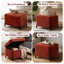 23.6" W Upholstered Chenille Flip Top Storage Ottoman-1203630681