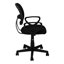 Fauteuil de travail ergonomique juvénile: hauteur réglable, pivotement à 360 degrés, hauteur du siège en filet noir, conception de bureau, revêtement