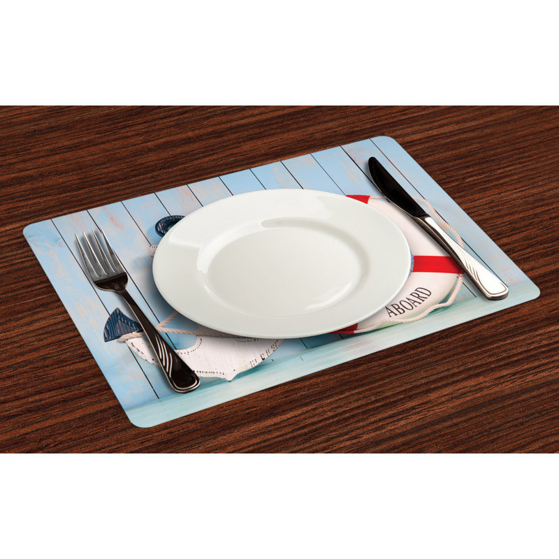 Marquise Welcome Aboard Sign Anchor Placemat