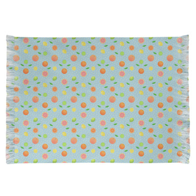 Tapis vert à motif d'agrumes Mcguigan