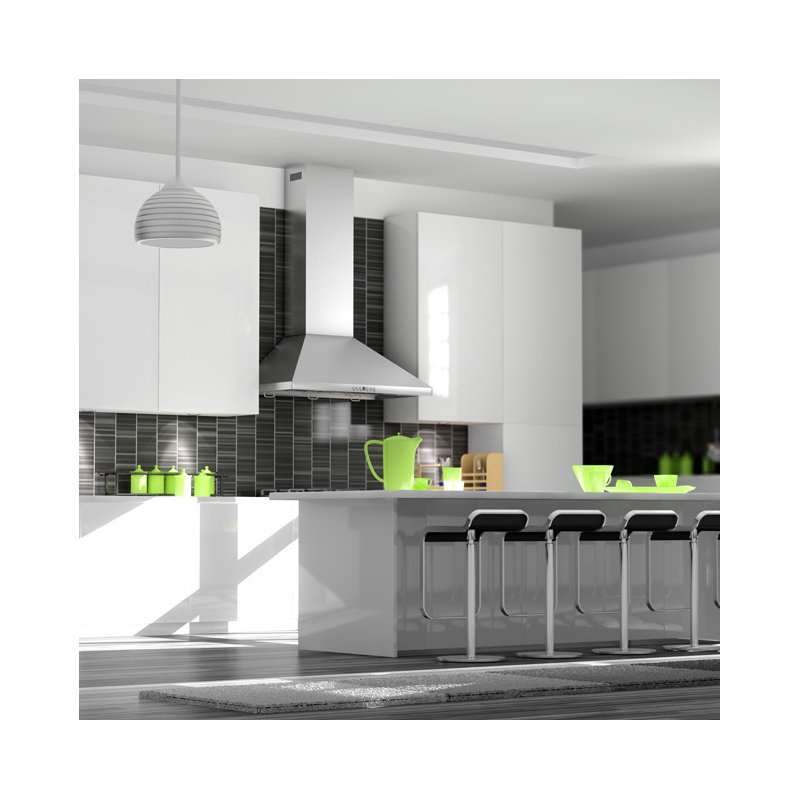 36" KF 400 CFM Convertible Wall Mount Range Hood in Stainless Steel