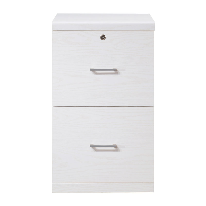 17'' Wide 2 -Drawer File Cabinet, White