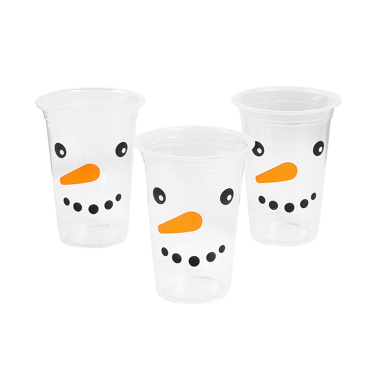 Oriental Trading Company Disposable Plastic Christmas Cups for 50