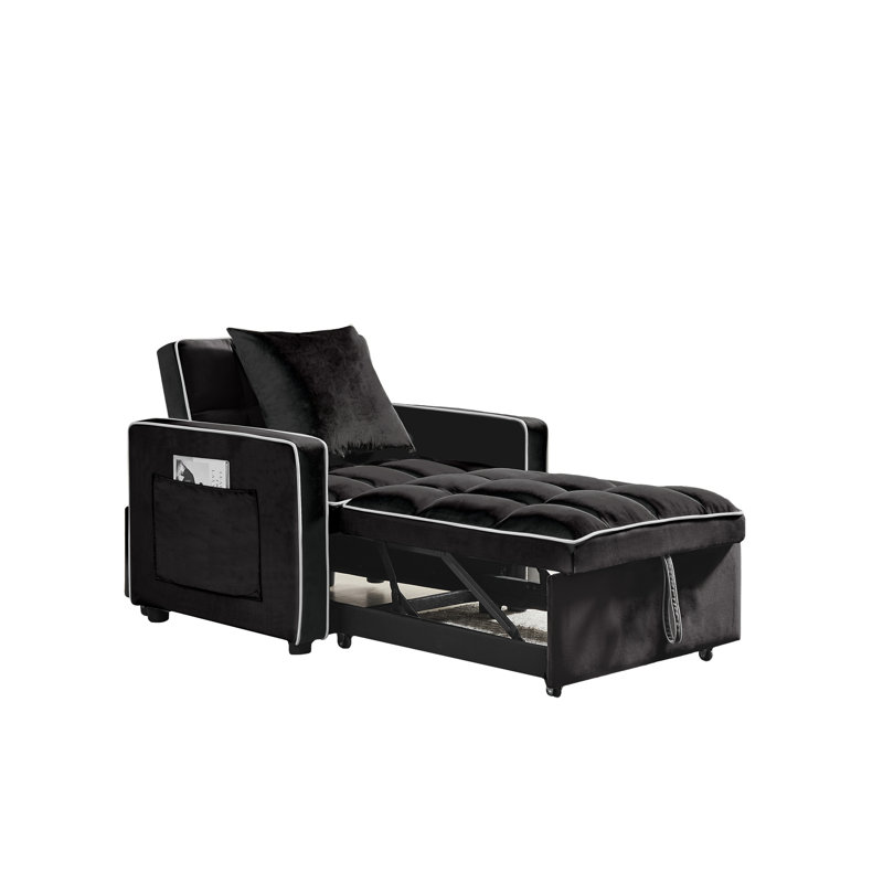 Fauteuil d'intérieur trois-en-un, Noir