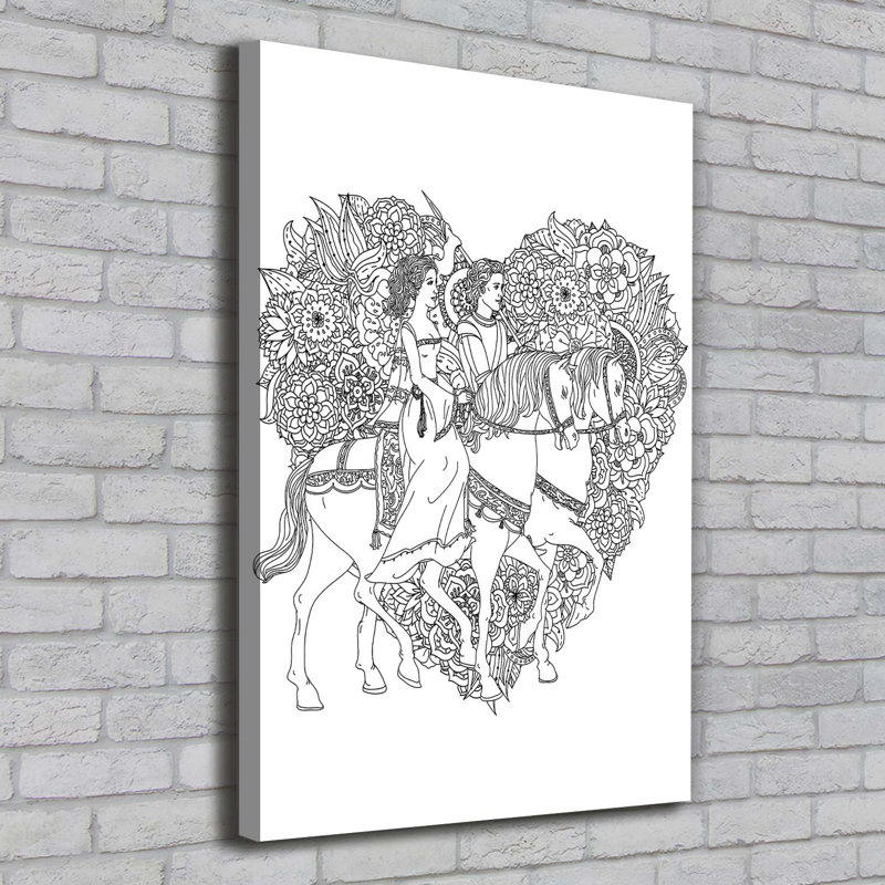 Woman And Man - Wrapped Canvas Print