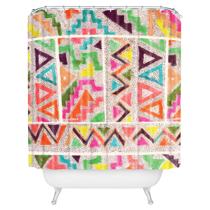 Geometric Shower Curtain