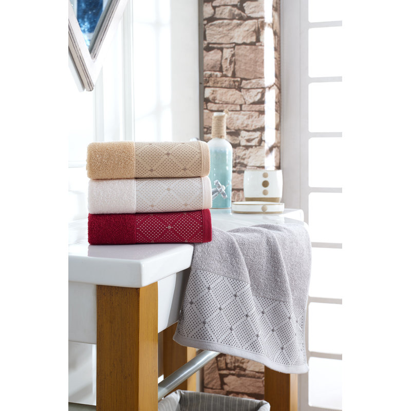 Ensemble de serviettes essuie-mains 100% coton 4 pièces Sanders