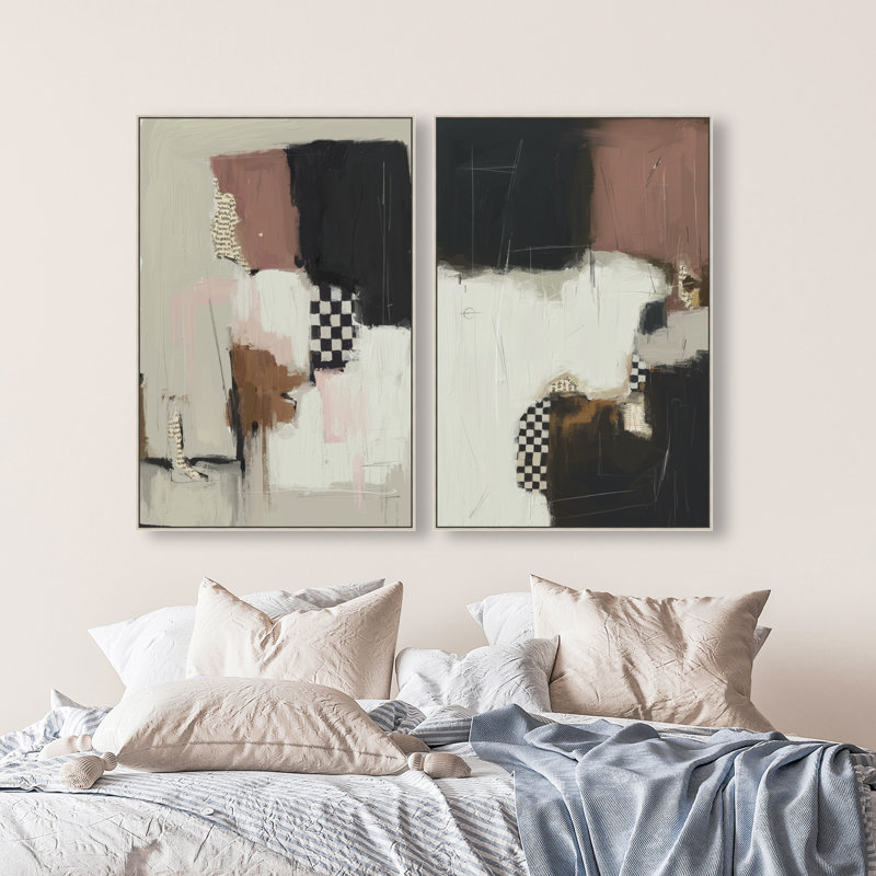 Longing Set Set by Oliver Gal, 31"H x 46"W, Silver Floater Frame