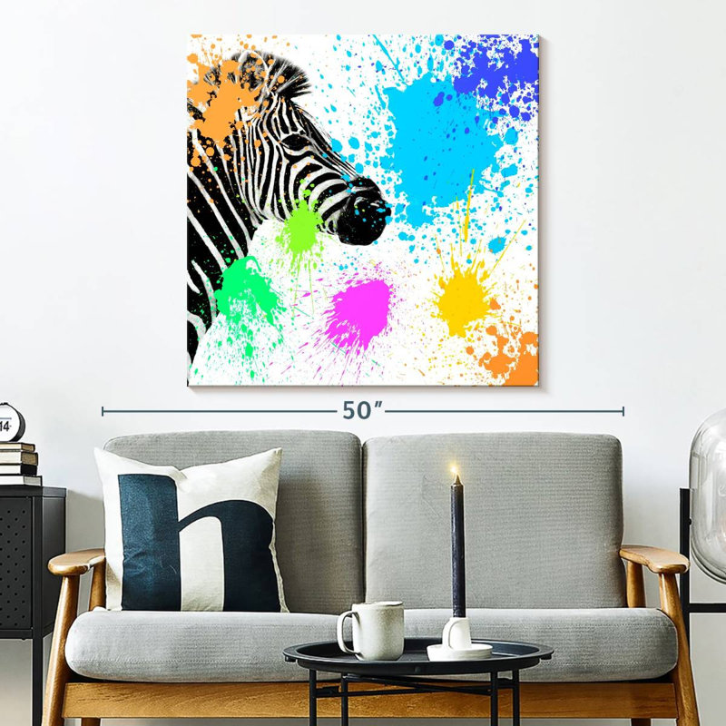 Brampt Zebra I, 33" H x 33" W