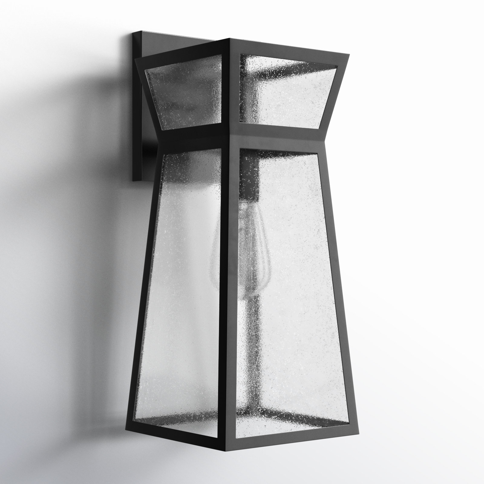 Baltic Outdoor Wall Lantern, 18.75" H x 7.5" W x 9" D