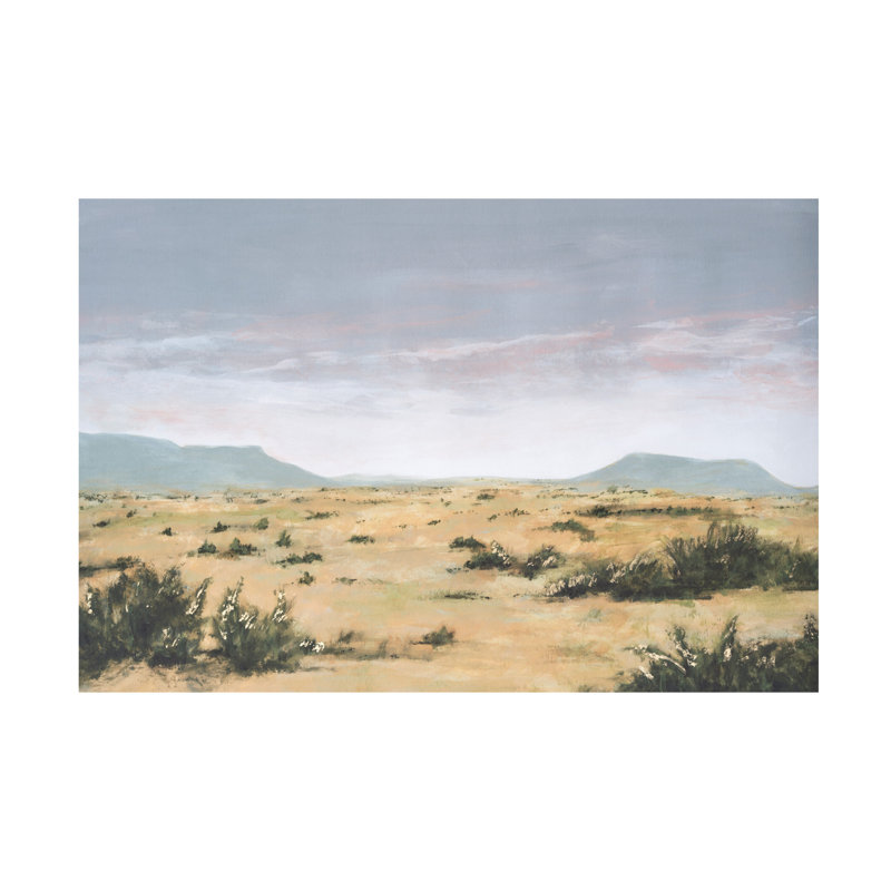 Art mural sur toile tendue - Michael Willett «Arid Plateau I» pour décoration de salon, de chambre à coucher ou de bureau - 30 x 47