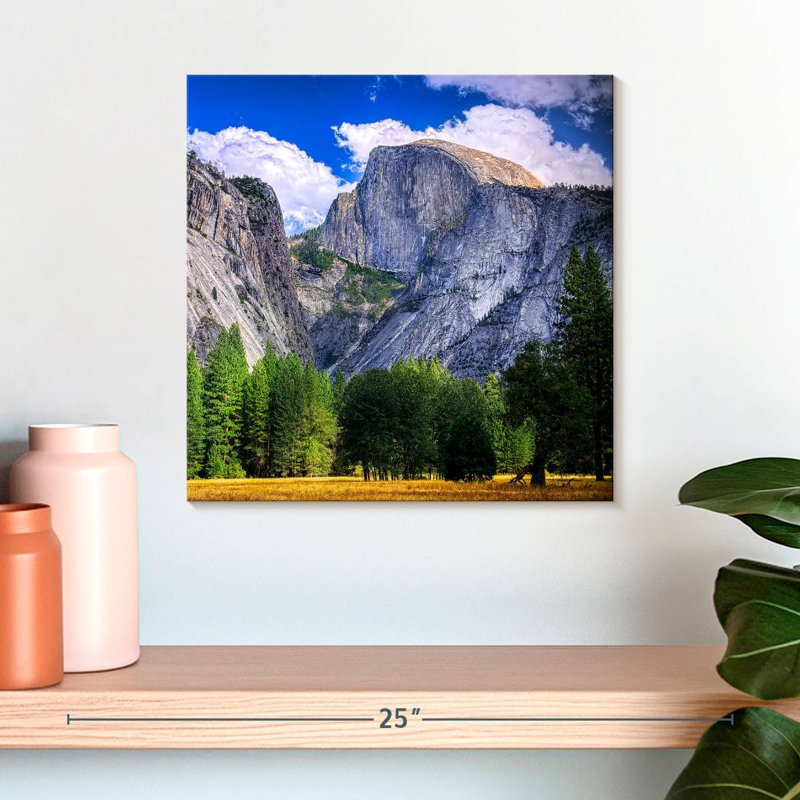 Paysage de montagnes en demi-dôme d'Alvord, H 16 po x l 16 po