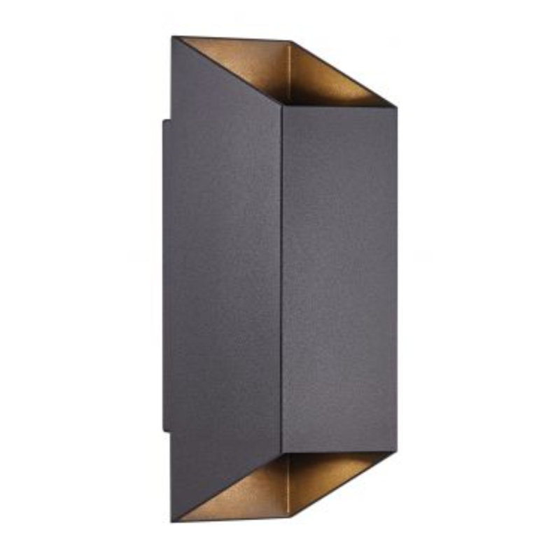 Nico 23.5cm H Outdoor Flush Mount, Black