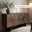 Buffet rétro en bois manufacturé brun-noisette-81997490