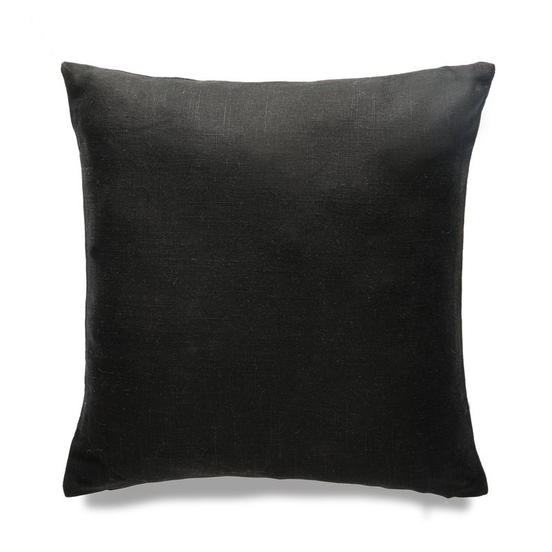 Coussin, Polyester / bourre de polyester, Noir