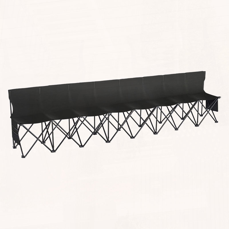 Banc de sport pliable portatif 8 places avec sac de transport