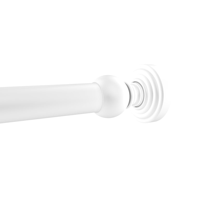 Écusson de rideau de douche Beresford, Blanc mat
