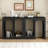 Modular Entryway Console Table With Rectangular Exterior And Curved Interior Design For Customizable Arrangements,Suitable For Study,Entrance And Living Room-217515147