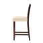 Chaise à hauteur de comptoir (2) avec coussin de 5 cm, coussin de 2 chaises beige et teinte