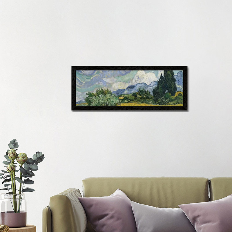 Wheat Field With Cypresses, June-July 1889 (Metropolitan Museum Of Art, NYC) by Vincent Van Gogh - Panoramic Painting on Canvas