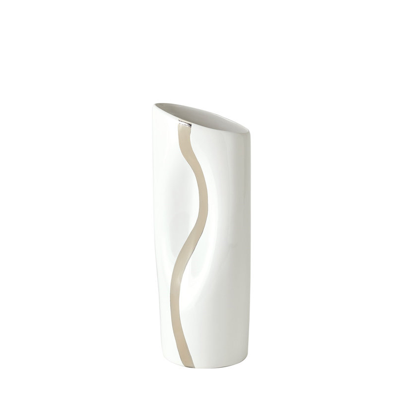Handmade Ceramic Table Vase, 17" H x 7" W x 5" D