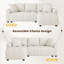3 Seater Chenille Chaise End Sofa-1630232593
