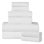 Ensemble de serviettes de bain écologiques 100% coton filé à anneaux 450 g / m² Asleigh