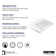 Karran Valera 20 In. Top Mount Vitreous China Rectangular Bathroom Sink With Overflow Drain