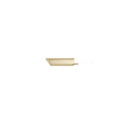Poignée coquille rectangulaire en laiton brossé 4 po Deltana SHP40U4