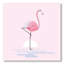 Flamant rose debout - Impression sur toile-59814768-59814759