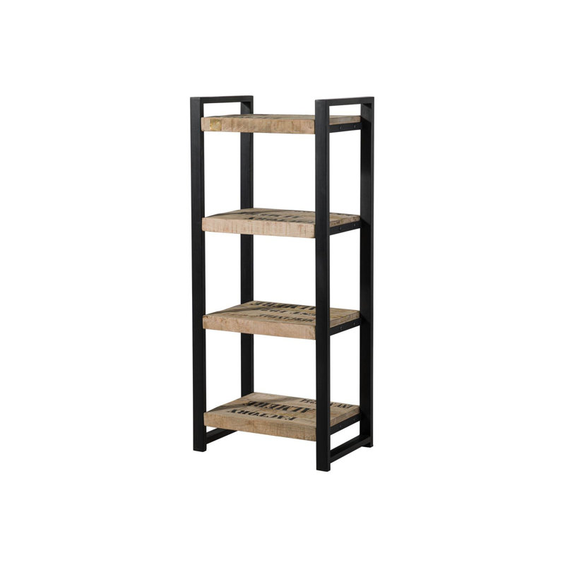 Factory 60cm W Steel Standard Bookcase, H140 x W60 x D40cm, 3 shelves