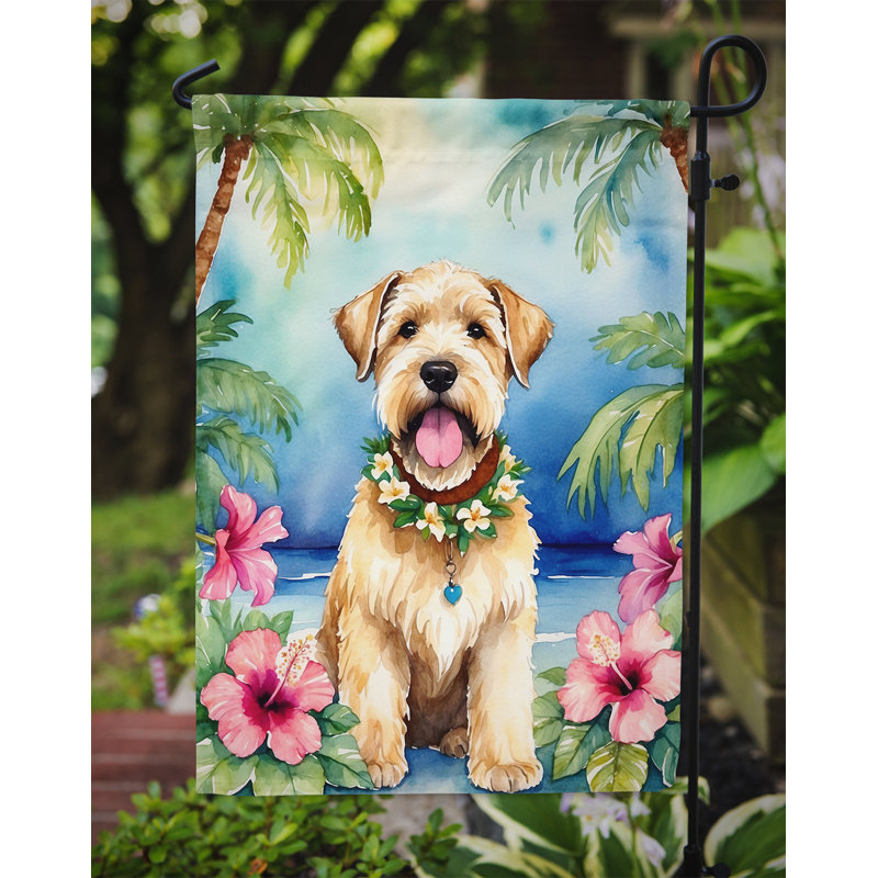 Drapeau de jardin en polyester double face H 15,5 po x l 11,25 po