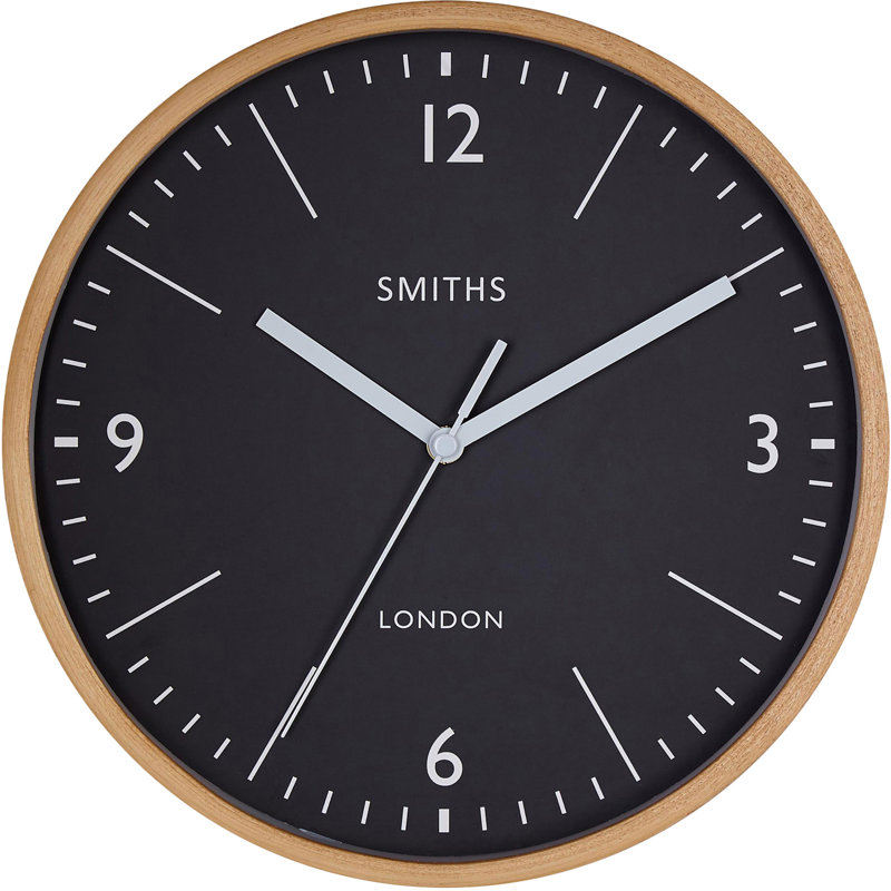 Smiths Wooden Wall Clock - 25cm