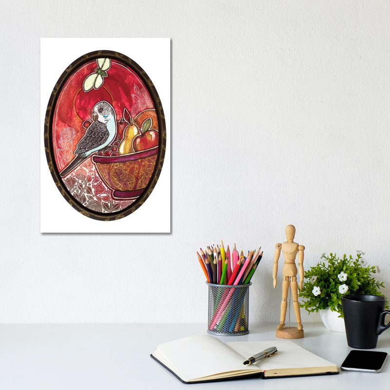 Cherry Pick 1 Piece Wrapped Canvas Painting, 20.32 cm H x 30.48 cm W