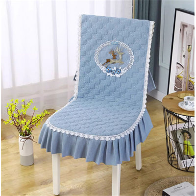 Polyester Box Cushion Dining Chair Slipcover