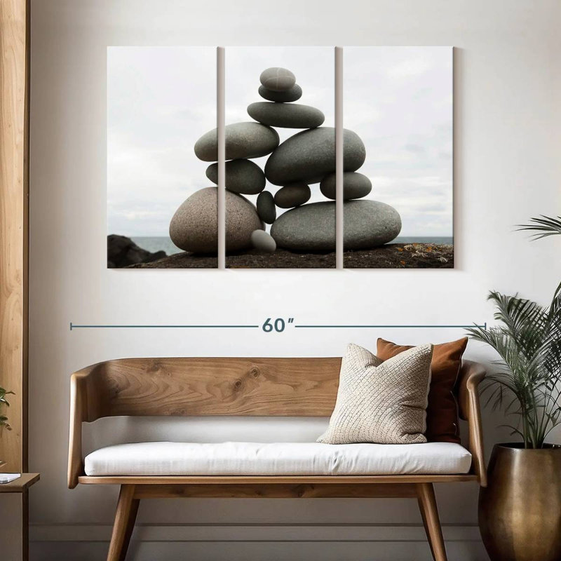 Kerrick Balanced Stone Stack, 32" H x 50" W