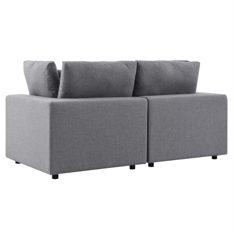 Causeuse d'extérieur Commix Sunbrella, Gris, Gris