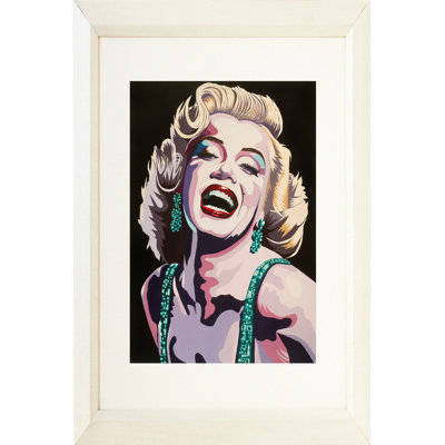 « éblouissanting marilyn » par karl black, reproduction d’art encadrée