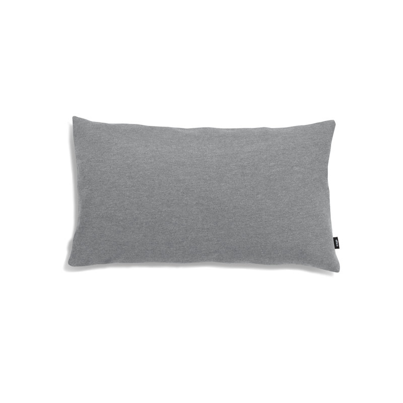 Cotton Blend Reversible Throw Pillow, Gray