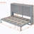 Full Size Murphy Bed Wall Bed,Gray-1332671223-1332671216