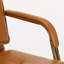 Chaise de travail en cuir Dareece avec accoudoirs rembourrés-99841006