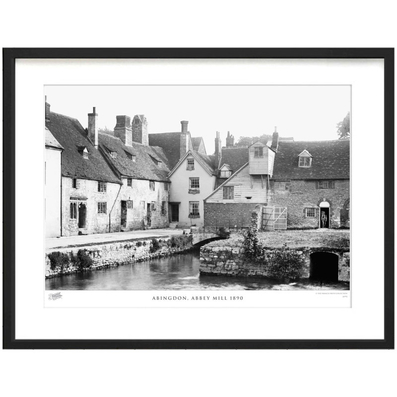 Abingdon, Abbey Mill 1890 by Francis Frith - Single Picture Frame Print, 60cm H x 80cm W x 2.3cm D