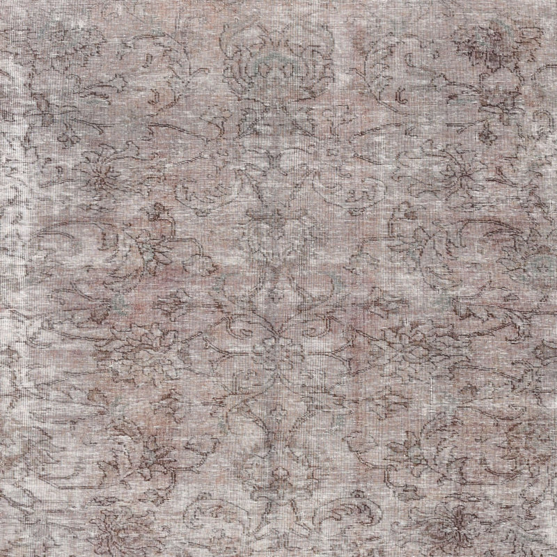 Tapis brun clair/noir traditionnel Carnarvon, Carré 5 pi