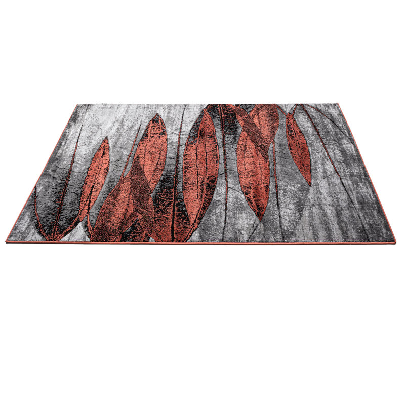 Abstract Area Rug, Terra, Rectangle 80 x 150 cm